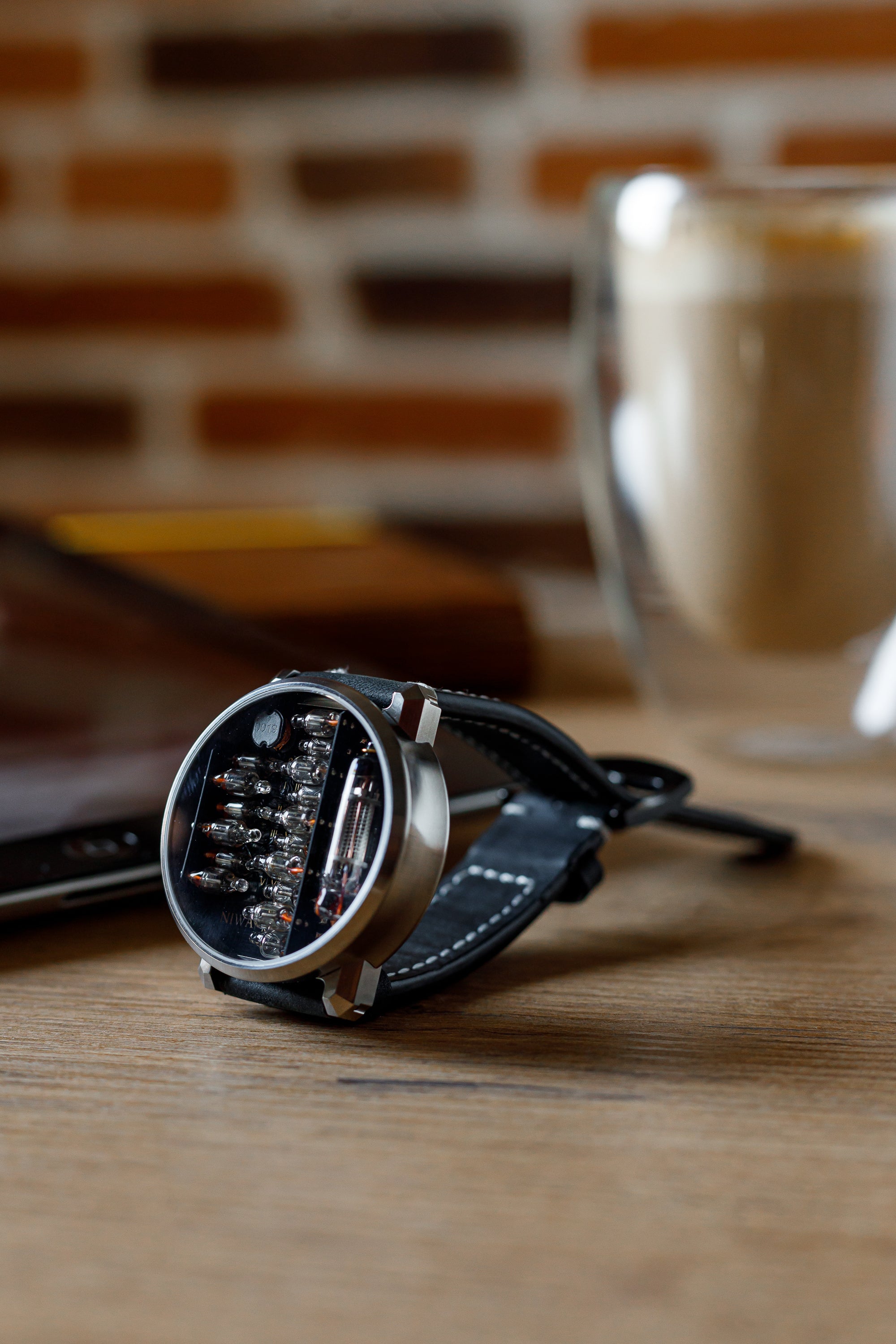 NIWA Lunokhod watch. Moon gray case.