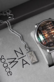 NIWA Meteorite Pendant – Genuine Aletai Meteorite & Stainless Steel Necklace (Unisex)