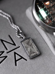 NIWA Meteorite Pendant – Genuine Aletai Meteorite & Stainless Steel Necklace (Unisex)