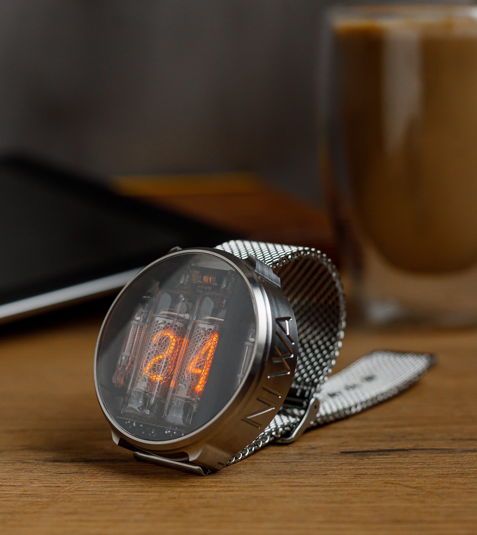腕時計(デジタル)NIWA ニキシー管腕時計 Nixie watch V 2.0 (チタン