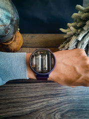 NIWA Nixie watch V 2.0 - Titanium Carina Nebula case