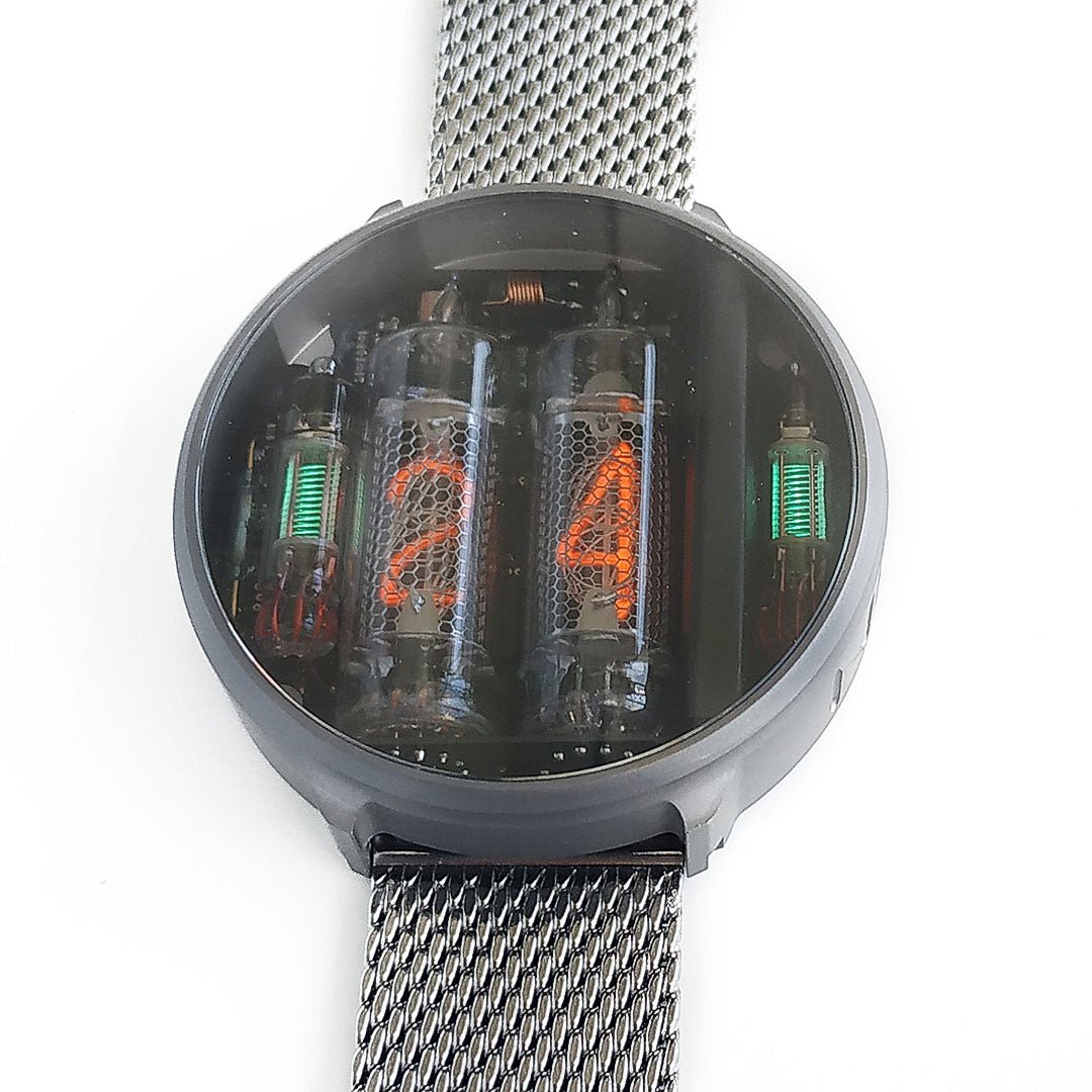 NIWA Nixie watch V 2.0 - Titanium moon gray case. – NIWA Watches store