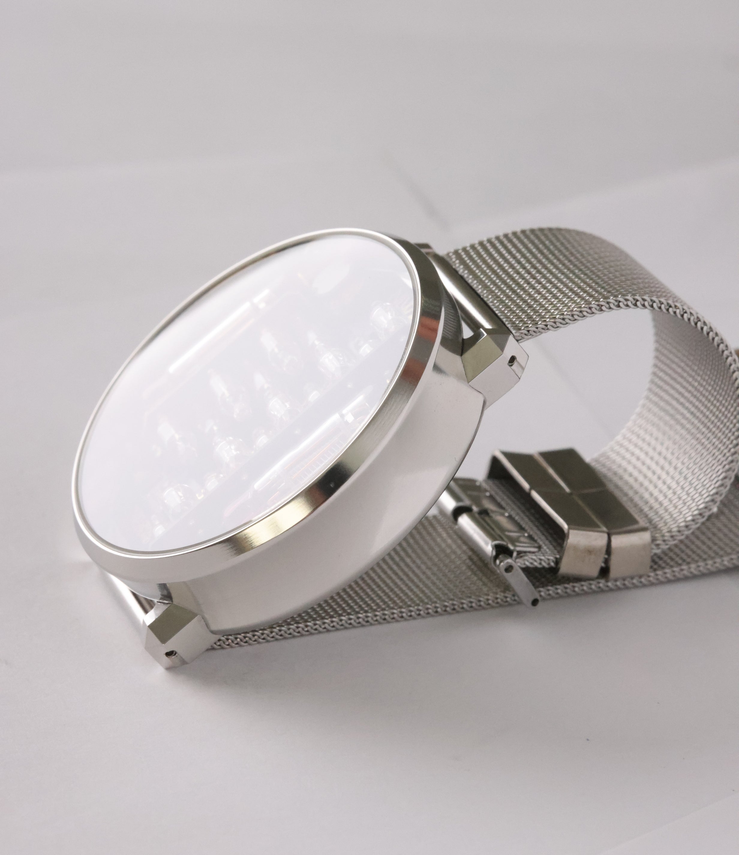 NIWA Lunokhod MAX watch. Polished mirror steel case.