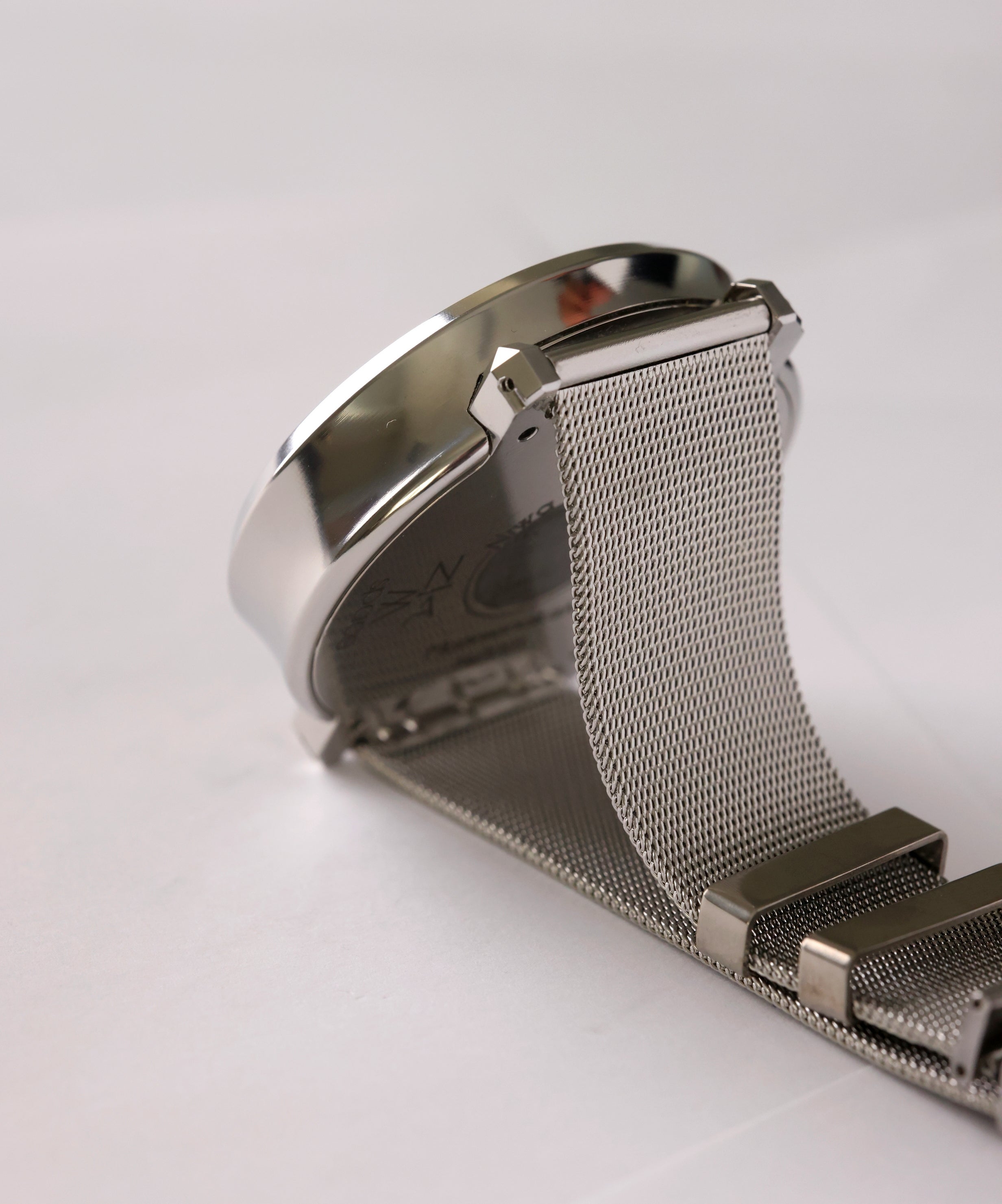 NIWA Lunokhod MAX watch. Polished mirror steel case.