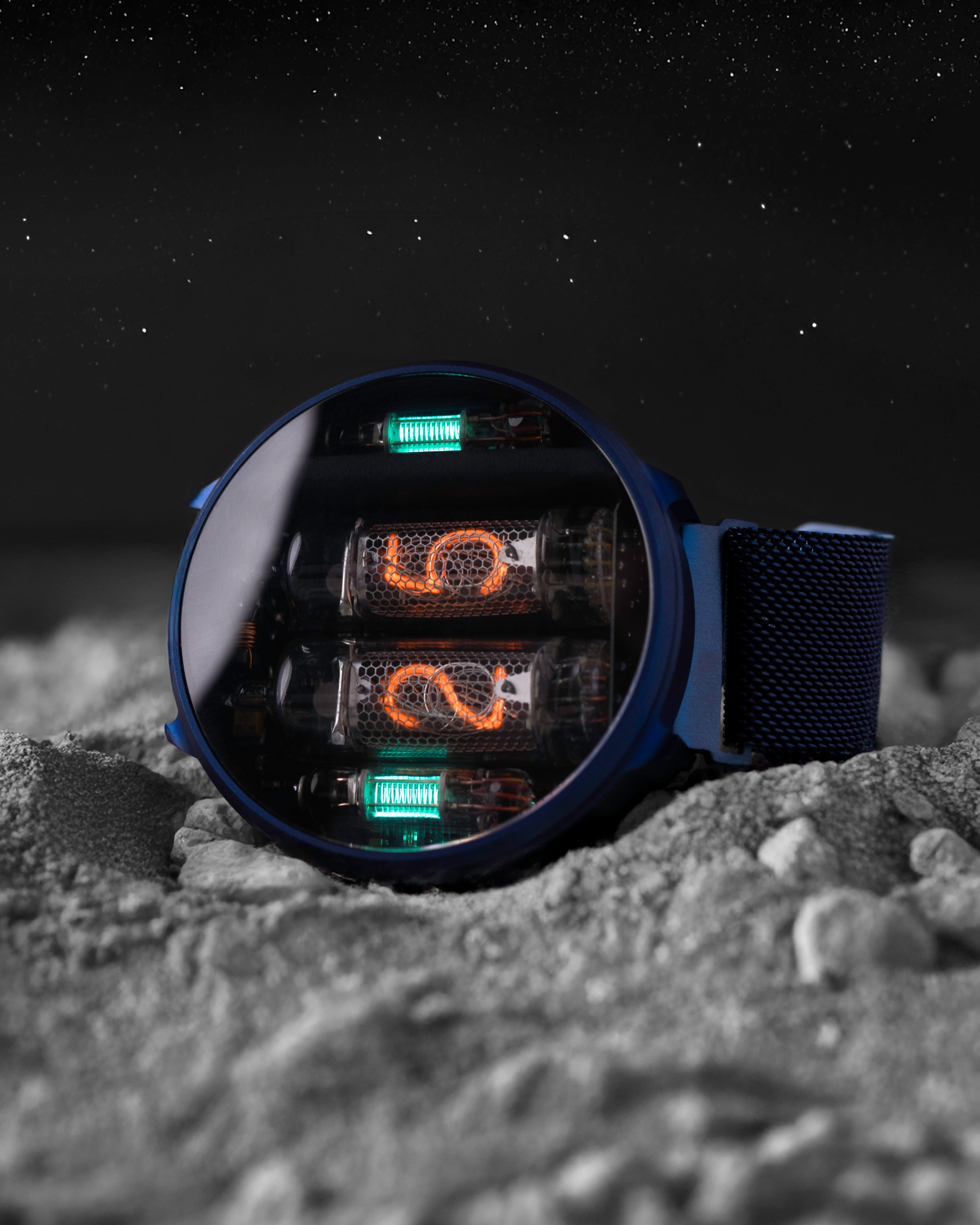 NIWA Nixie watch V 2.0 - Fallout blue. Limited. Only 10 pieces