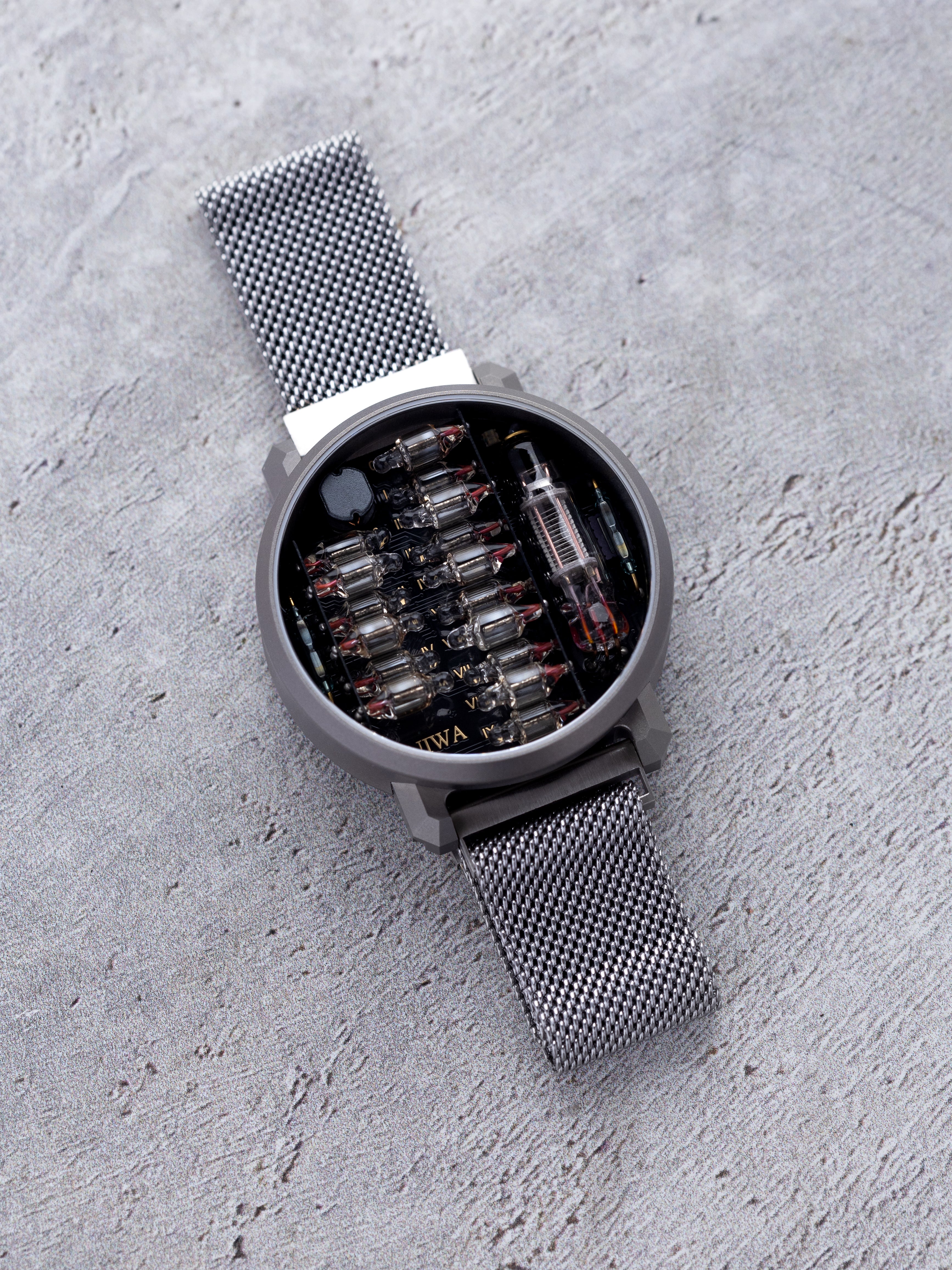 NIWA Lunokhod watch. Moon gray case.