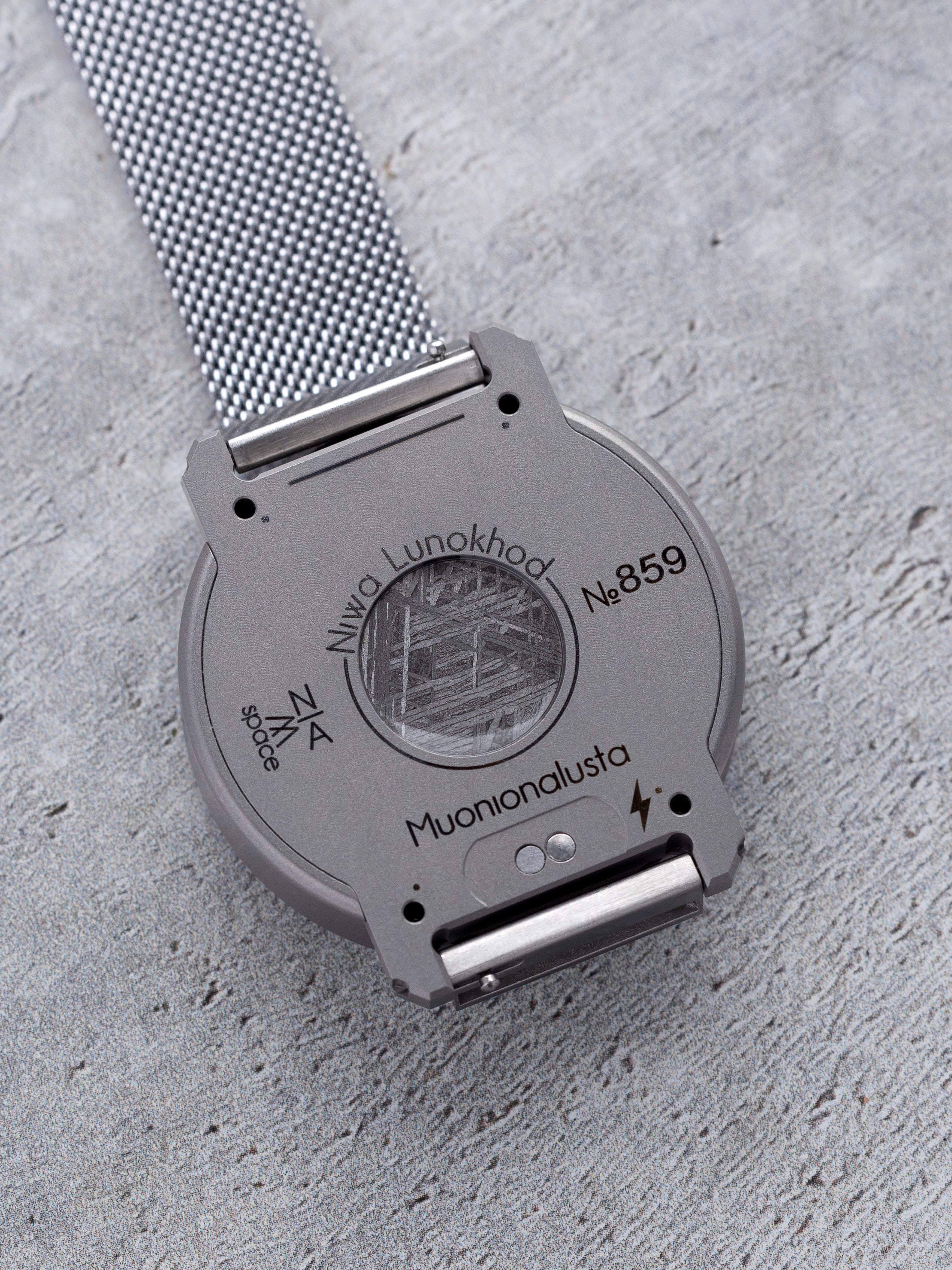 NIWA Lunokhod watch. Moon gray case.