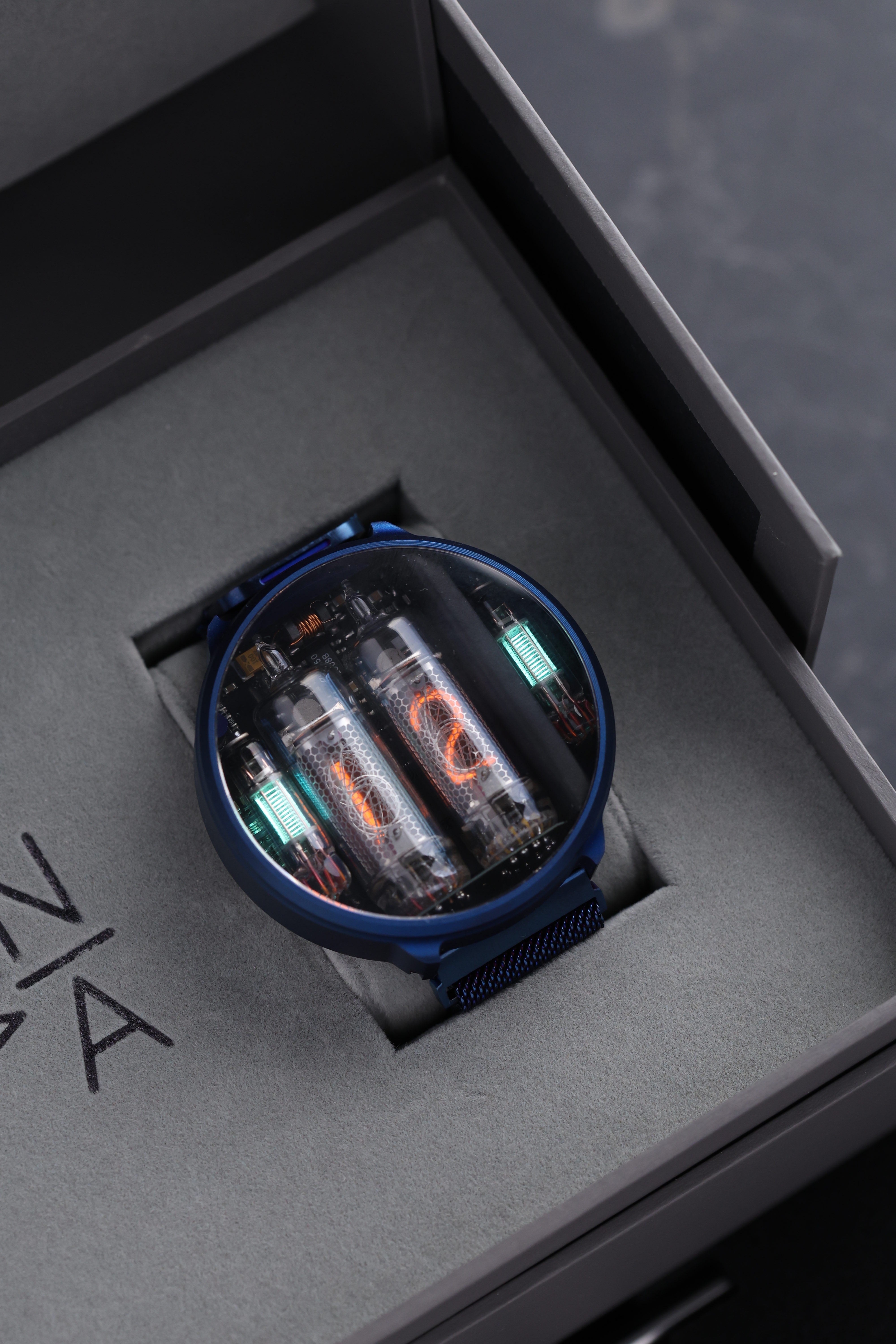 NIWA Nixie watch V 2.0 - Fallout blue. – NIWA Watches store