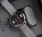 NIWA Lunokhod MAX watch. Polished mirror steel case.