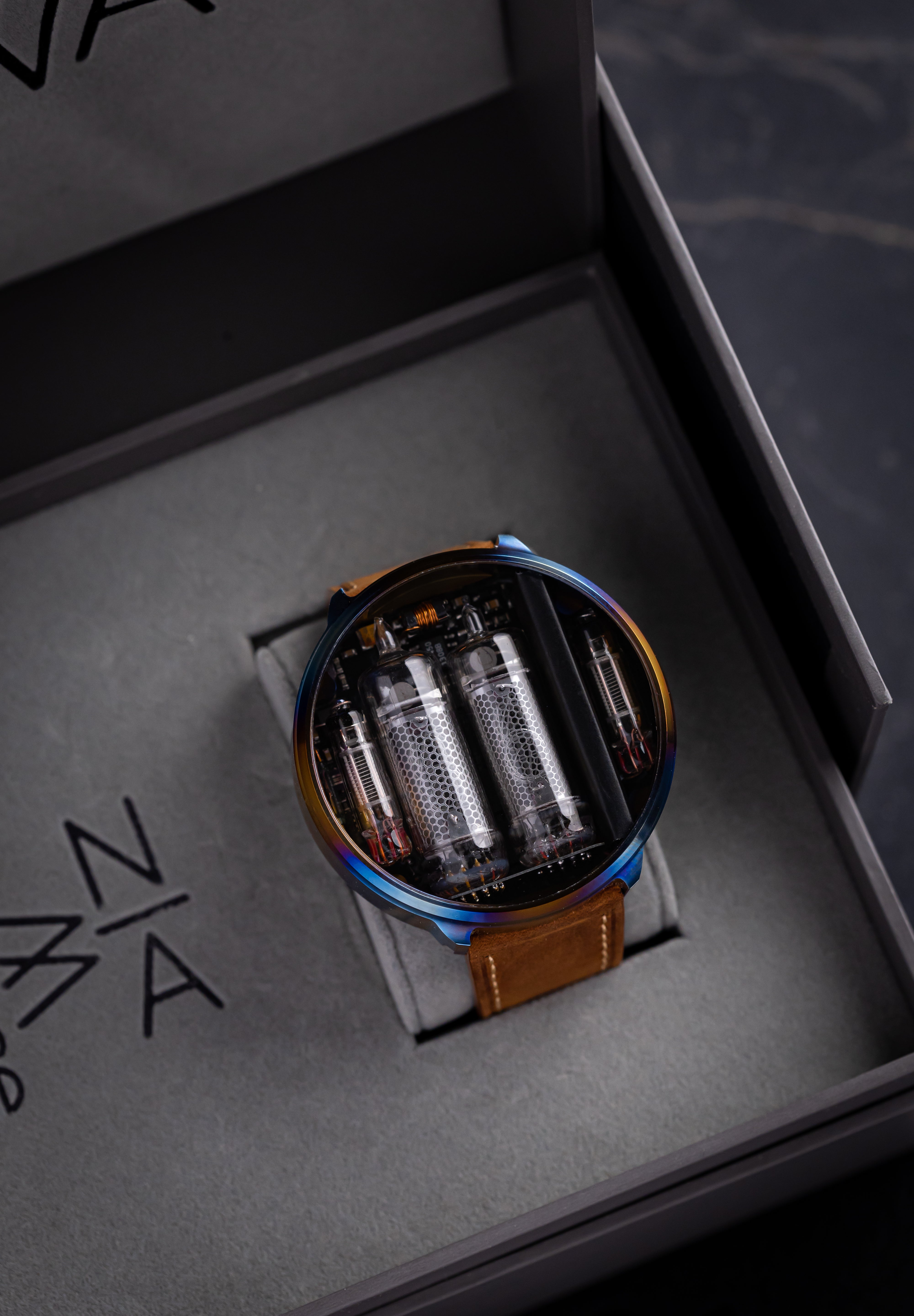 NIWA Nixie watch V 2.0 - Stephan's Quintet case