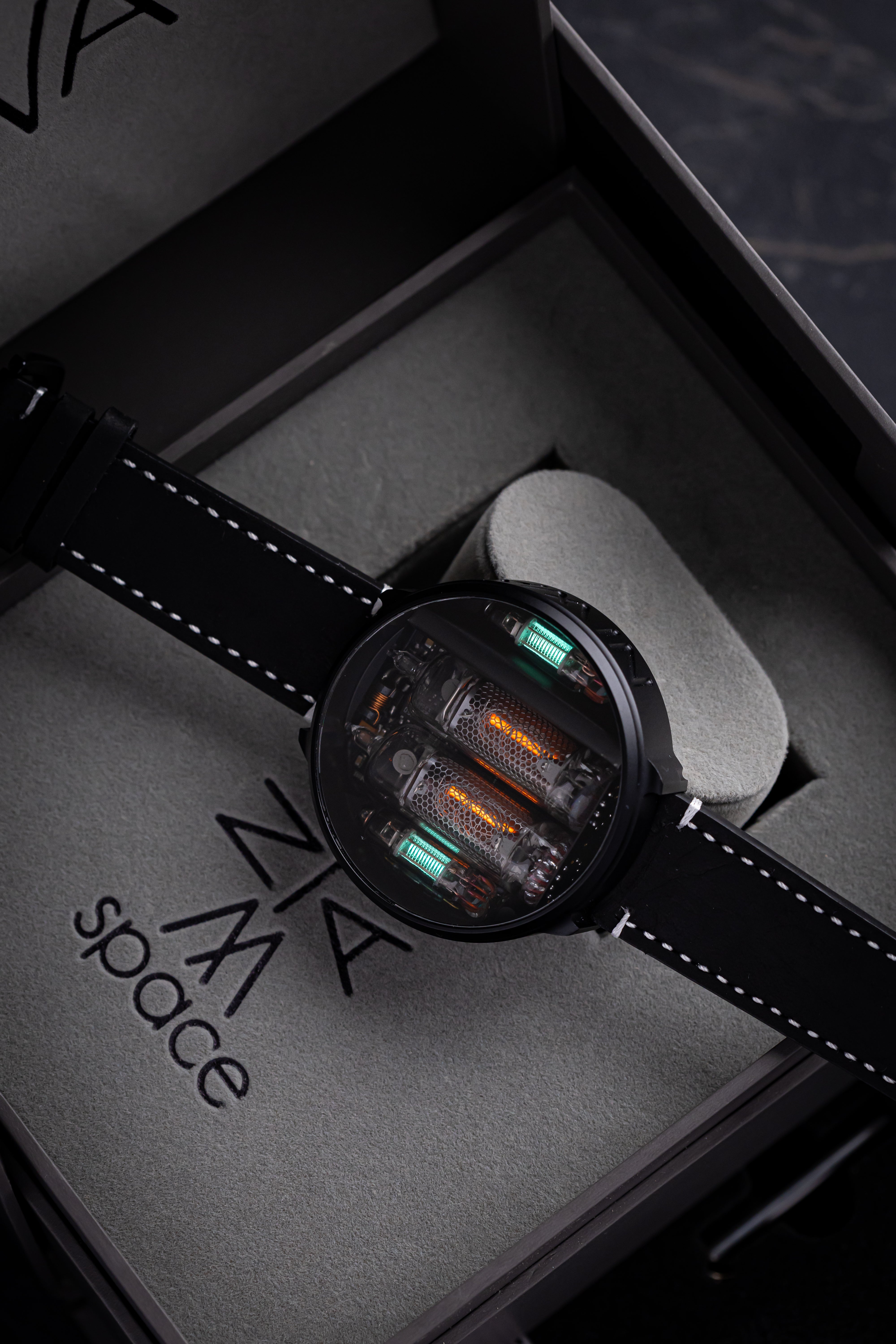 NIWA Nixie watch V 2.0 - Dark nebula case. – NIWA Watches store