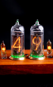 IN-14 6- digits Nixie clock Kit. Wooden case. Tubes included. Wi-fi.