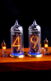IN-14 Nixie Tube Clock | Retro Vintage Style. Warm Glow. Steampunk. 6 tubes