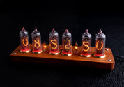 IN-14 Nixie Tube Clock | Retro Vintage Style. Warm Glow. Steampunk. 6 tubes