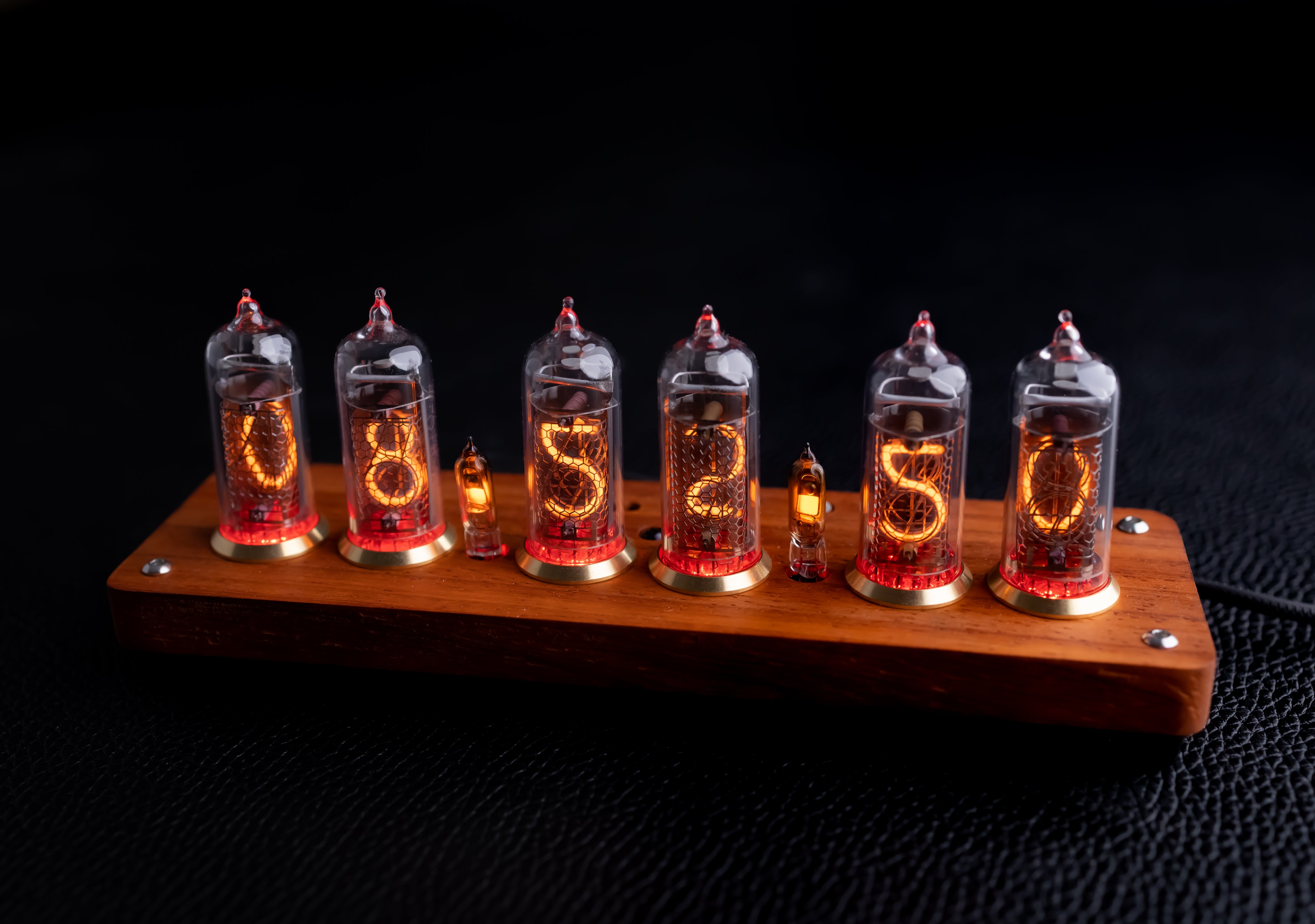 IN-14 Nixie Tube Clock | Retro Vintage Style. Warm Glow. Steampunk. 6 tubes