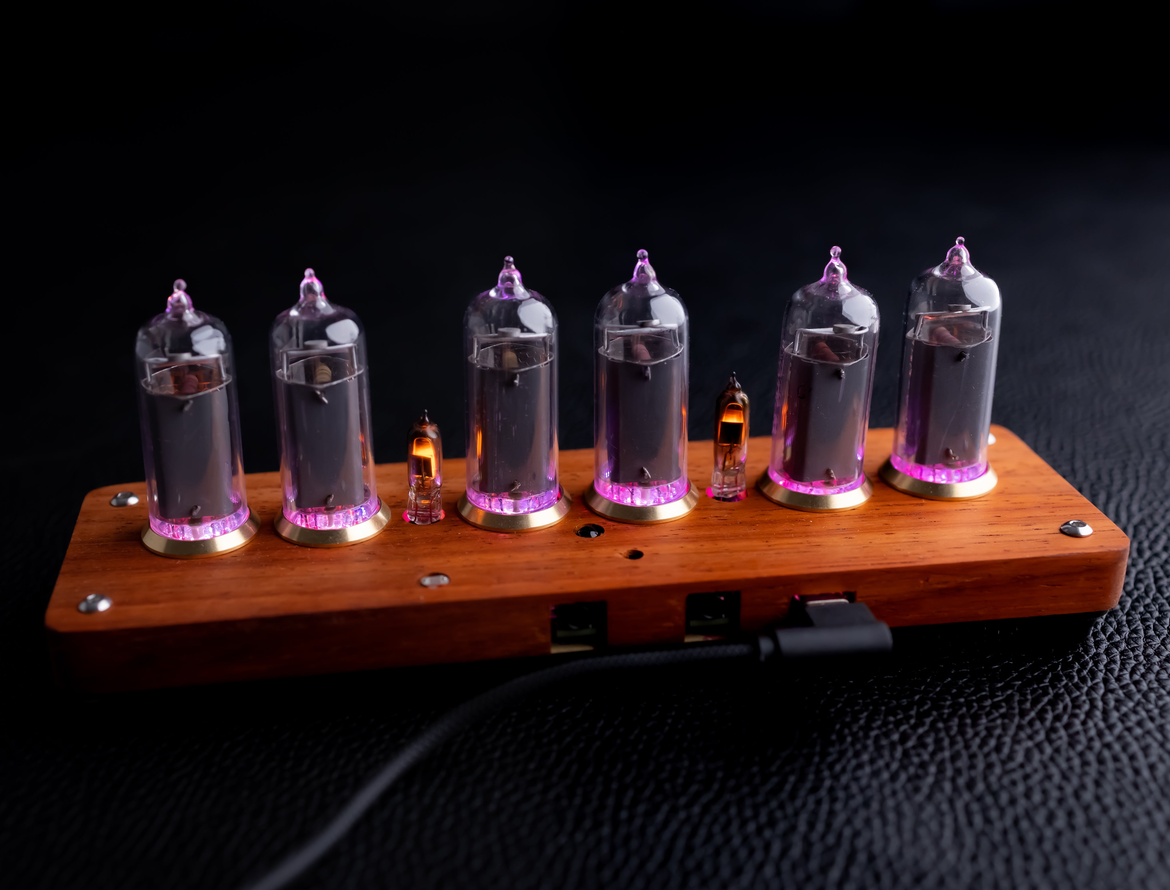 IN-14 6- digits Nixie clock Kit. Wooden case. Tubes included. Wi-fi.