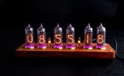IN-14 Nixie Tube Clock | Retro Vintage Style. Warm Glow. Steampunk. 6 tubes