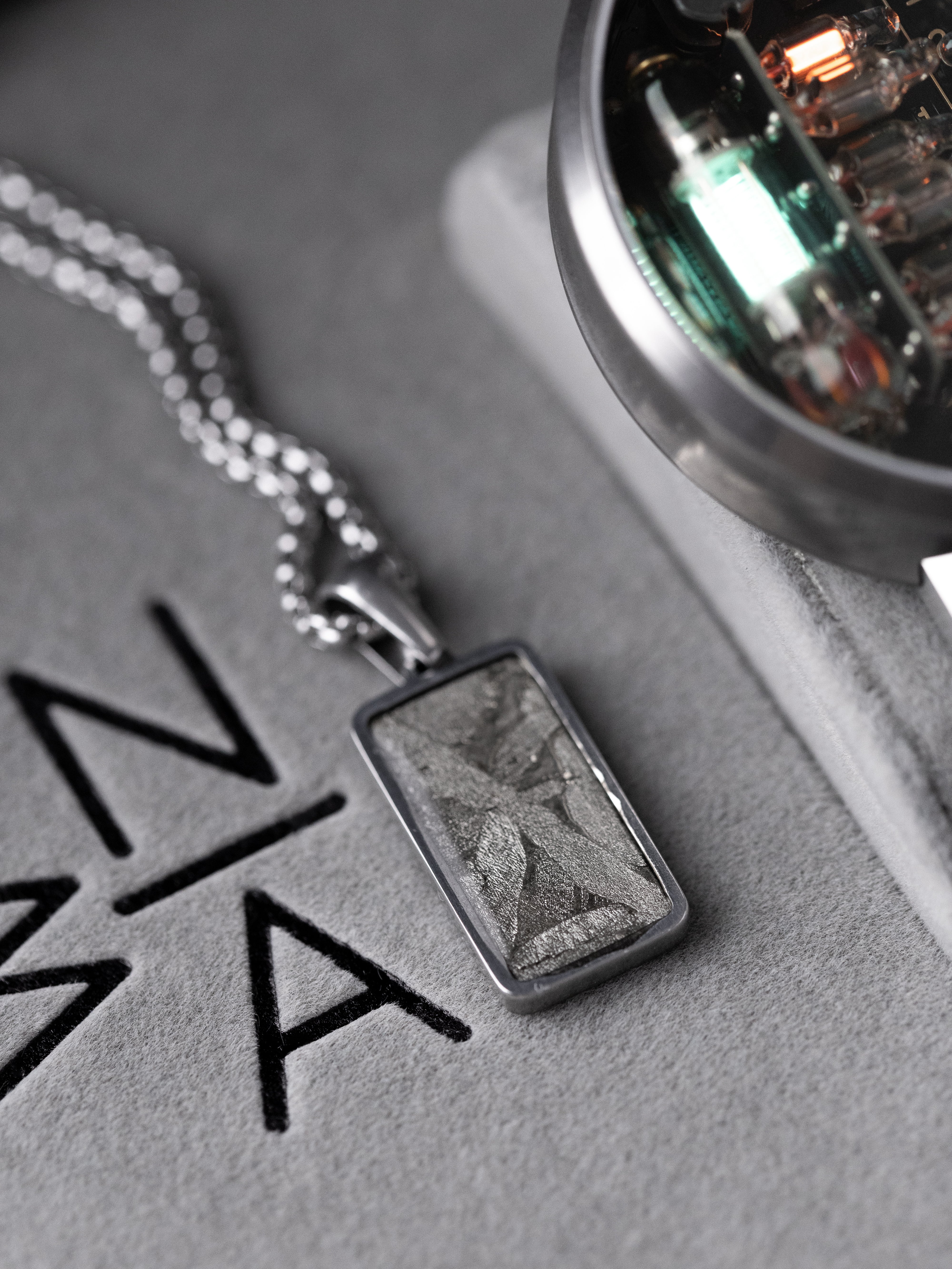NIWA Meteorite Pendant – Genuine Aletai Meteorite & Stainless Steel Necklace (Unisex)