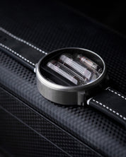 NIWA Nixie watch V 2.0 - Moon Crater Gray. Titanium case.