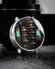 NIWA Lunokhod MAX watch. Polished mirror steel case.