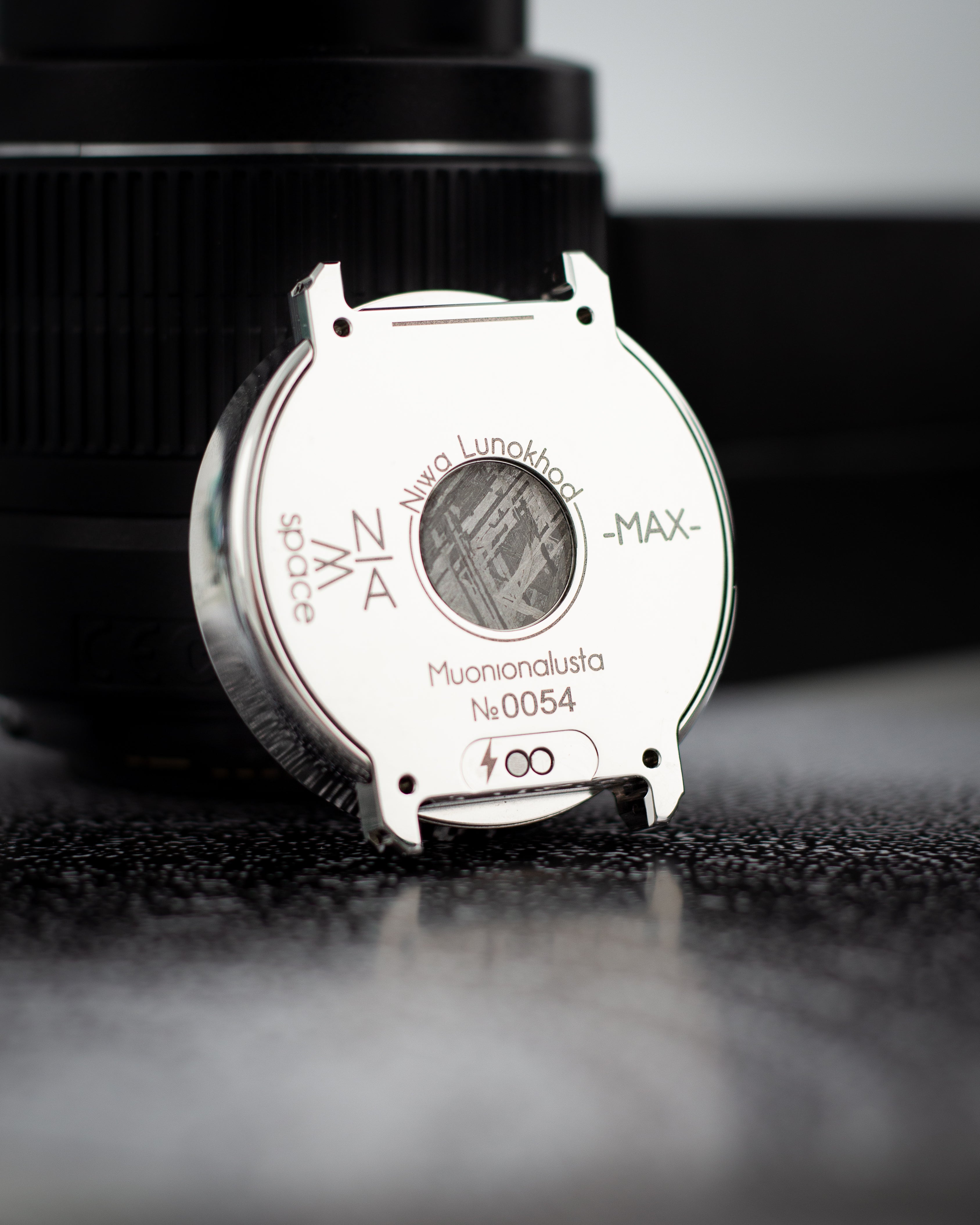 NIWA Lunokhod MAX watch. Polished mirror steel case.