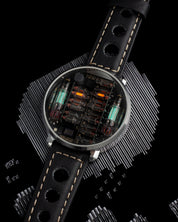 NIWA Lunokhod MAX watch. Polished mirror steel case.