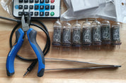 IN-14 6- digits Nixie clock Kit. Wooden case. Tubes included. Wi-fi.