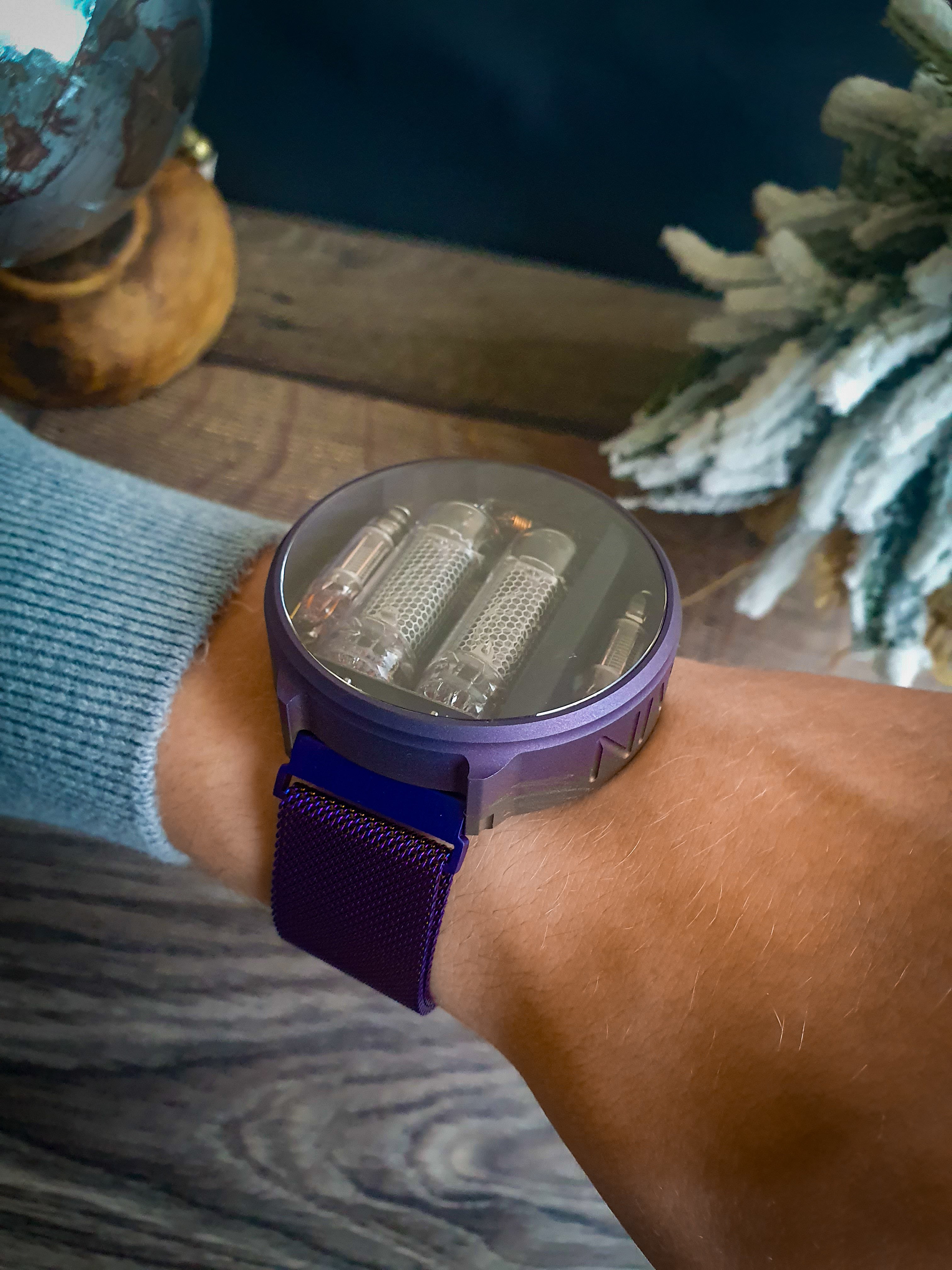 【NikeLANCE4TITANIUMWatch】WA0020WG88-0010 NIWA Nixie watch V 2.0 - Titanium Carina Nebula case – NIWA