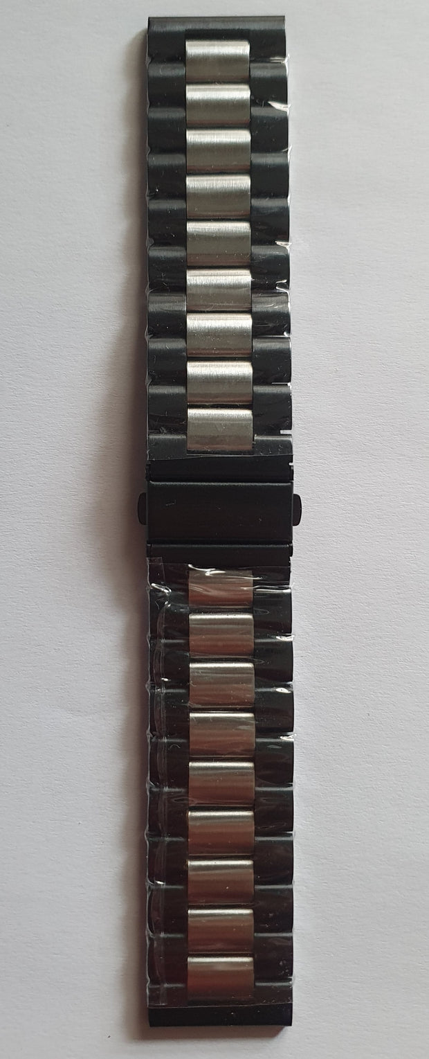 Strap. Black steel. Band. 24mm